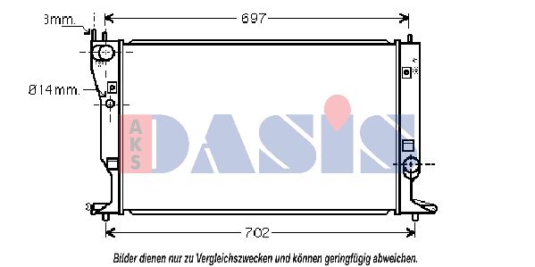 AKS DASIS Radiators, Motora dzesēšanas sistēma 210187N